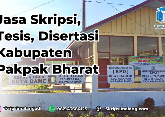 Jasa Disertasi Kabupaten Pakpak Bharat
