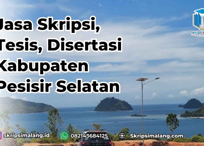 Jasa Disertasi Kabupaten Pesisir Selatan