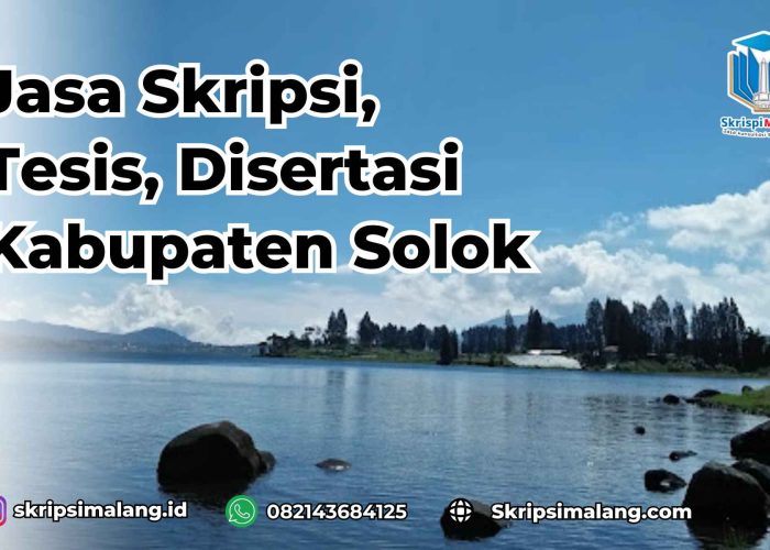 Jasa Disertasi Kabupaten Solok