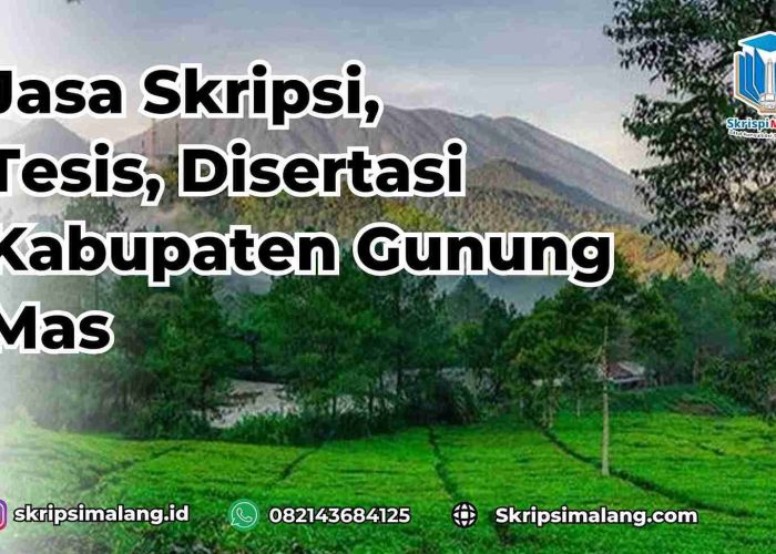 Jasa Tesis Kabupaten Gunung Mas