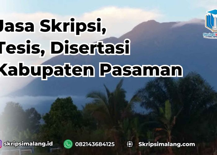 Jasa Disertasi Kabupaten Pasaman