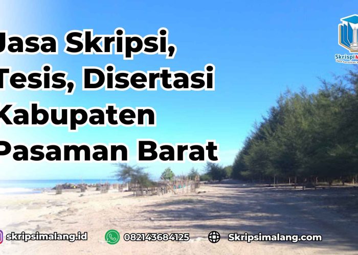 Jasa Disertasi Kabupaten Pasaman Barat