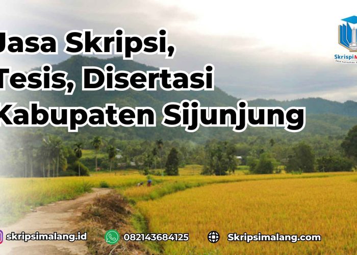 Jasa Disertasi Kabupaten Sijunjung