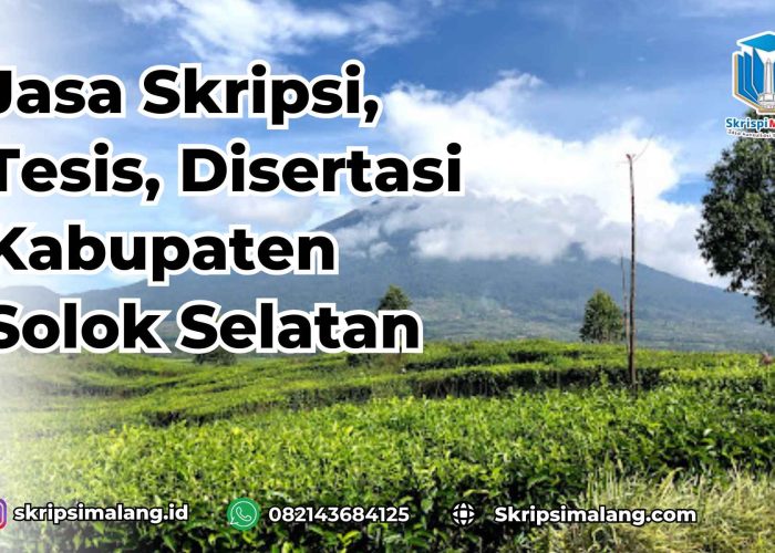 Jasa Disertasi Kabupaten Solok Selatan