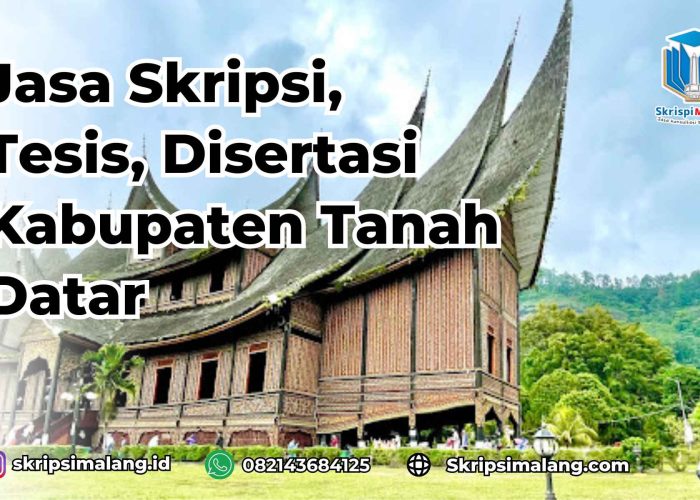 Jasa Disertasi Kabupaten Tanah Datar