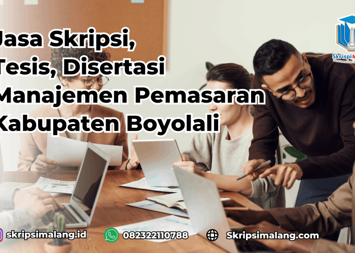 Jasa Tesis Manajemen Pemasaran Kabupaten Boyolali