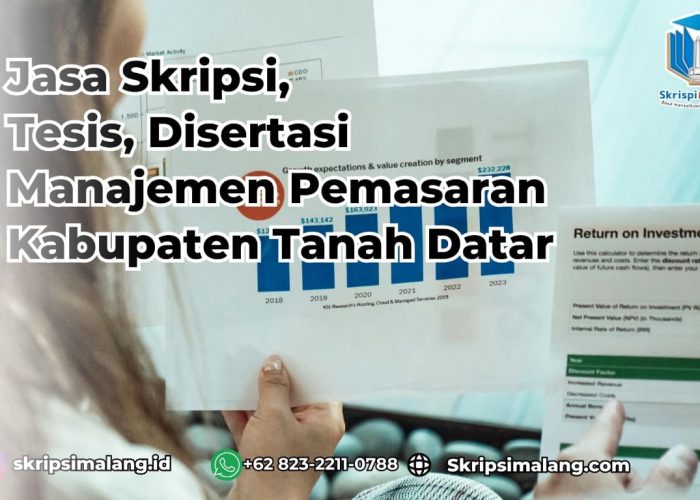 Jasa Tesis Manajemen Pemasaran Kabupaten Tanah Dasar 